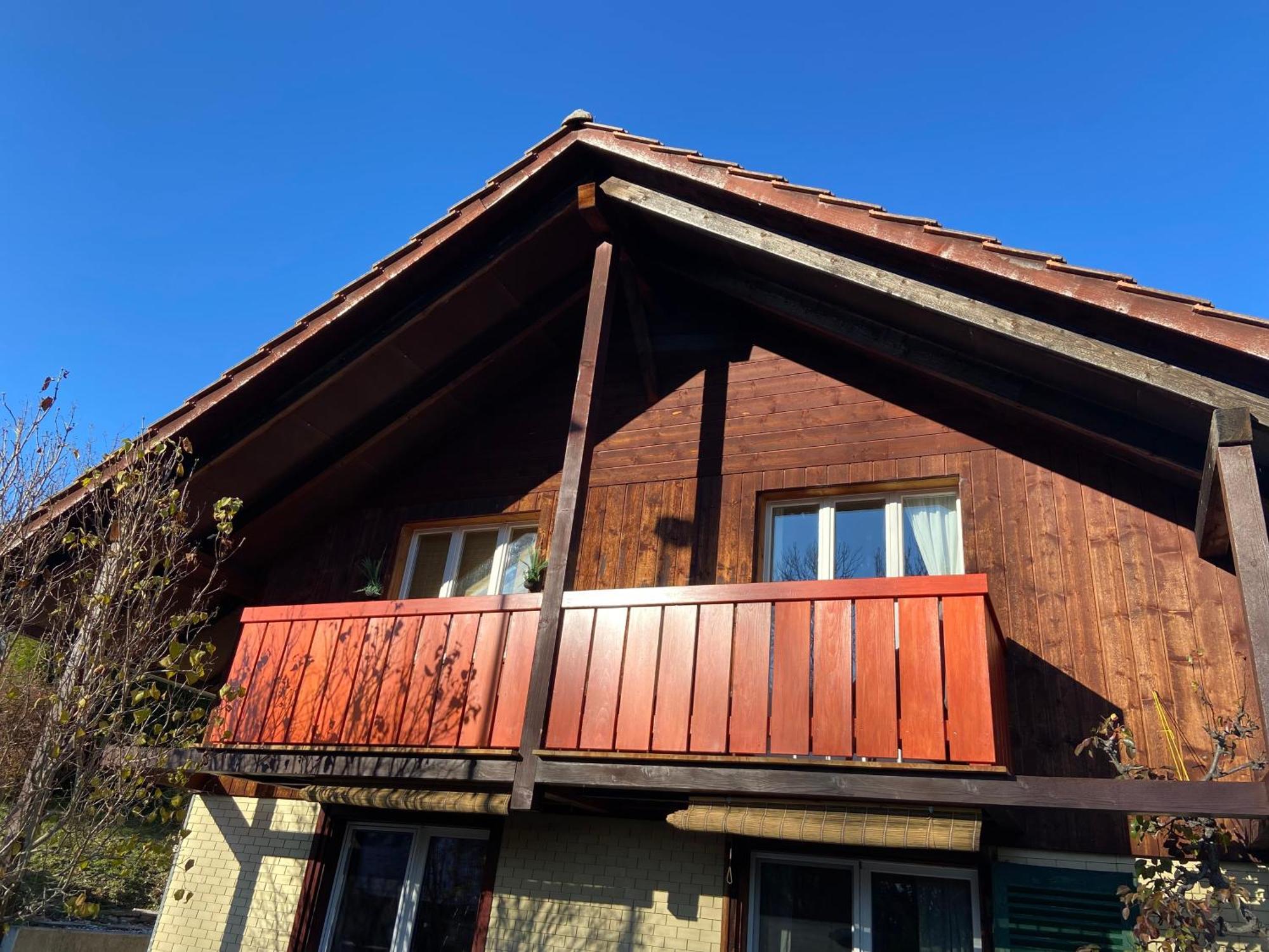 Naturnahe Familienwohnung Ruschegg Exterior foto