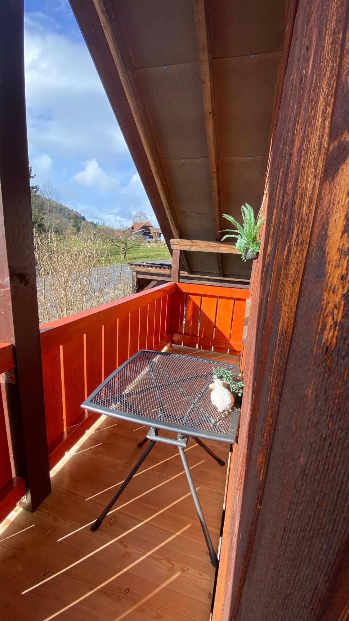 Naturnahe Familienwohnung Ruschegg Exterior foto